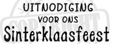 uitnodiging sinterklaasfeest